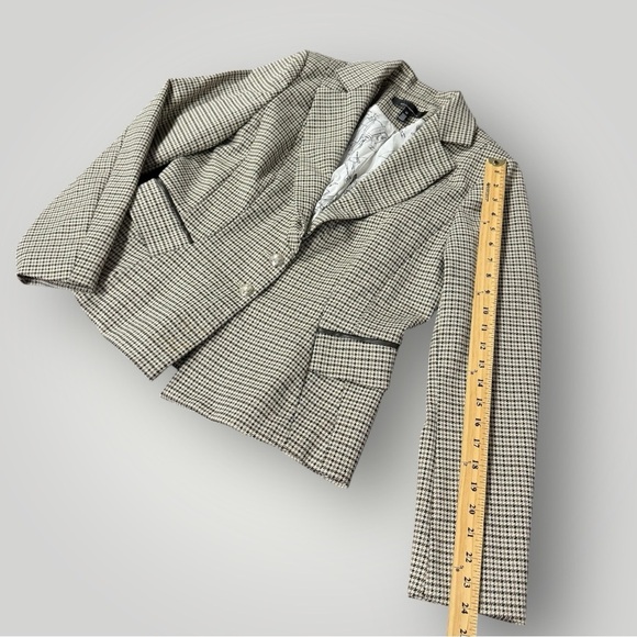 WHBM Blazer Pants Suit Sz 12 Houndstooth Print - Picture 11 of 16